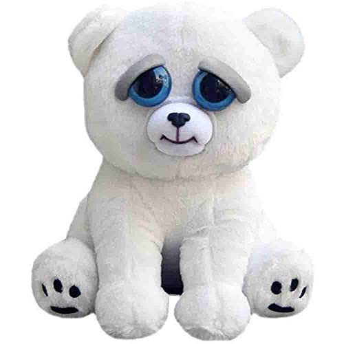 BESTWALED Feisty Pets(Snow Leopard,Unicorn) Cambio De Cara Felpa Juguete Muñeca De Peluche Corta Muñecas para Niñas Juguetes De Niños Botón De Control Cambiará De Cara, Snow