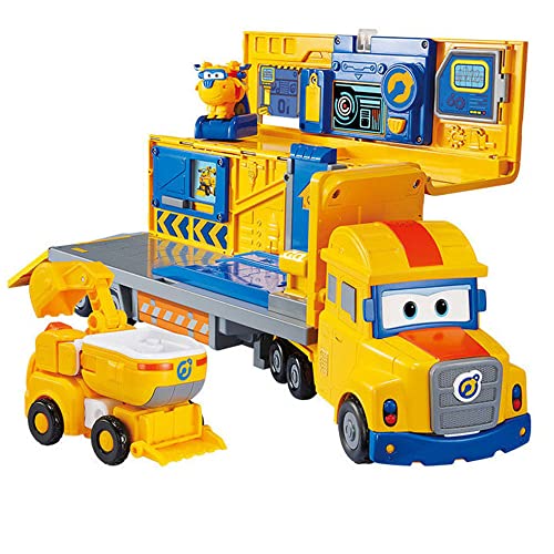 BESTWALED Super Alas Tío Carl Ambulancia Efectos De Sonido Geniales Multifunción Niños Juguetes Donnie Deformación Robots Super-Alas Super Wings Juguete,Niño Cumpleaños Navidad Regalo