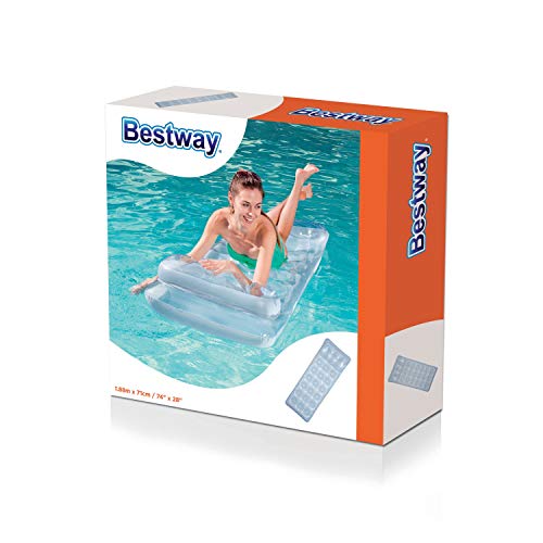 BESTWAY 43024 - Colchoneta Hinchable Metal 188x71 cm