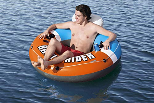 Bestway 43116 - Flotador Hinchable con Respaldo Rapid Rider 135 cm