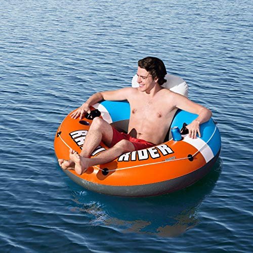 Bestway 43116 - Flotador Hinchable con Respaldo Rapid Rider 135 cm