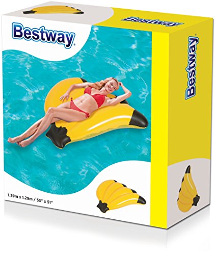 Bestway 43160 - Colchoneta Hinchable Plátano 139x129 cm