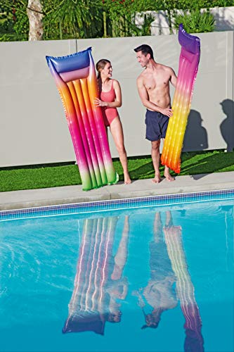 Bestway 44041 - Colchoneta Hinchable Arcoiris Colorido 183x69 cm