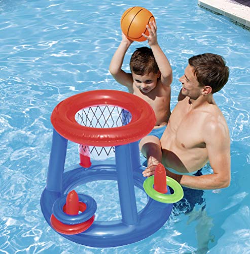 Bestway 52190 - Canasta Hinchable Baloncesto Game Center Ø61 cm