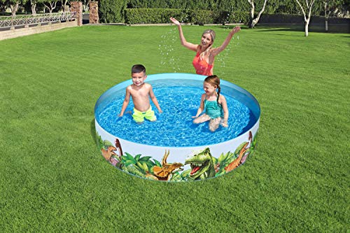 BESTWAY 55022 - Piscina Infantil Fill N' Fun Dinosaurios 183x38 cm