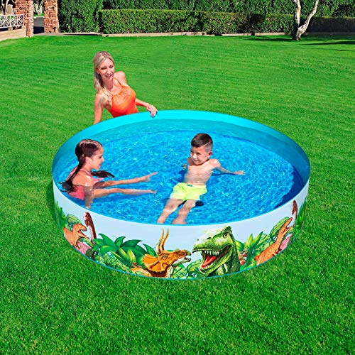 BESTWAY 55022 - Piscina Infantil Fill N' Fun Dinosaurios 183x38 cm