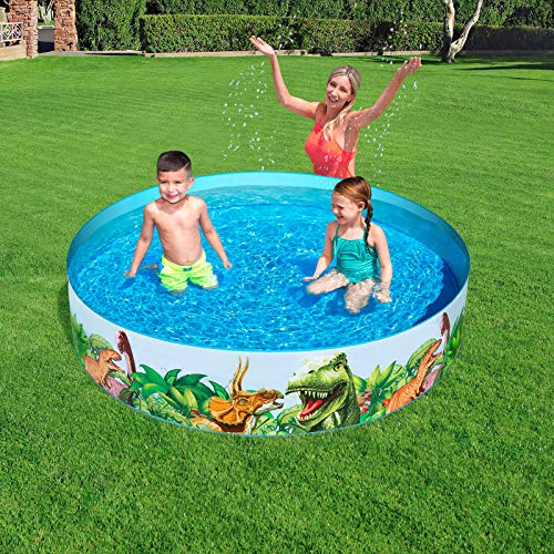 BESTWAY 55022 - Piscina Infantil Fill N' Fun Dinosaurios 183x38 cm