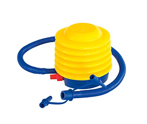 BESTWAY 62007 - Inflador De Pie Air Step Air Pump 13 cm con Movimientos de Arriba a Abajo con Manguera Flexible, Incluye Boquillas para Diferentes Válvulas