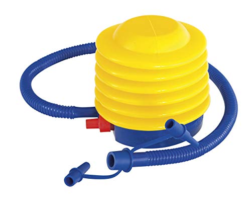 BESTWAY 62007 - Inflador De Pie Air Step Air Pump 13 cm con Movimientos de Arriba a Abajo con Manguera Flexible, Incluye Boquillas para Diferentes Válvulas