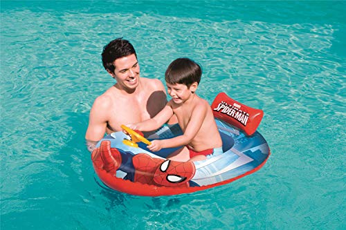 Bestway 98009 - Barca Hinchable Infantil Spiderman 112x71