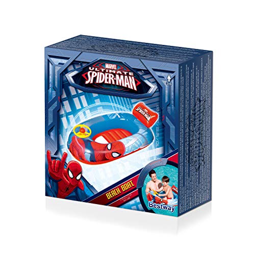 Bestway 98009 - Barca Hinchable Infantil Spiderman 112x71