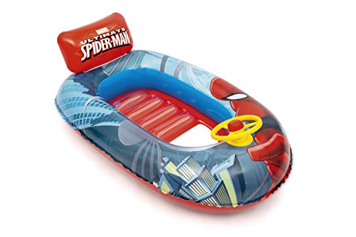 Bestway 98009 - Barca Hinchable Infantil Spiderman 112x71