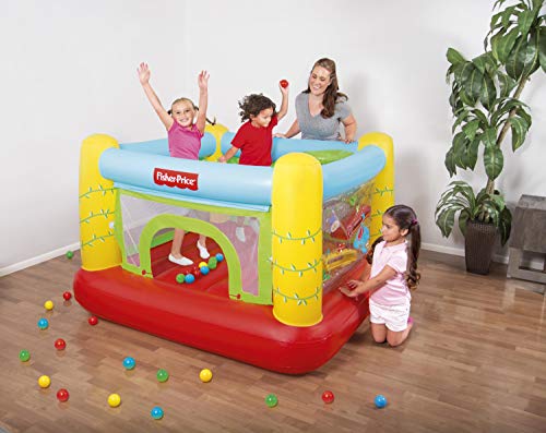 Bestway Fisher Price-Castillo Hinchable (175 x 173 x 114 cm), Color carbón (93542)