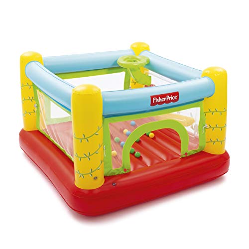 Bestway Fisher Price-Castillo Hinchable (175 x 173 x 114 cm), Color carbón (93542)