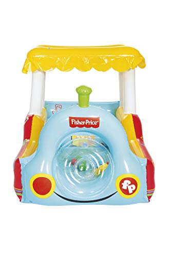 Bestway Fisher Price-Loca de Vapor Hinchable con 25 Pelotas de Juego, 132 x 94 x 89 cm, Color carbón (93537)