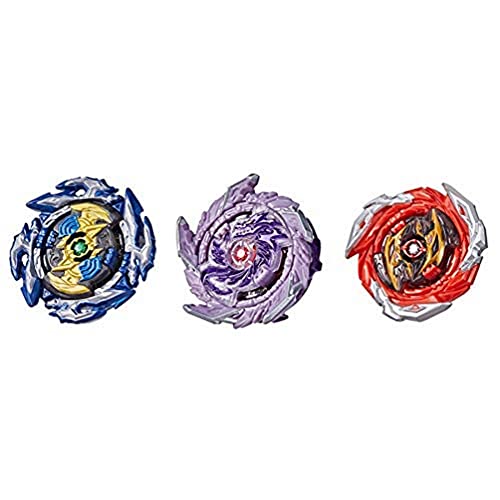 Beyblade Burst Surge Speedstorm Thunder Threat - Pack de 3 peonzas Kolossal Fafnir F6, Spear Dullahan D6, Brave Roktavor R6