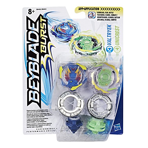 Beyblade - Valtryek y unicrest - Pack de Batalla para 2