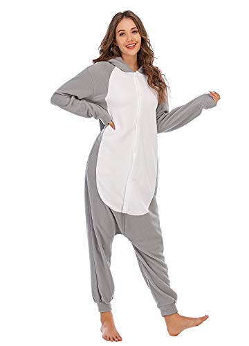 BGOKTA Disfraces de Cosplay para Adultos Pijamas de Animales One Piece Coala, L