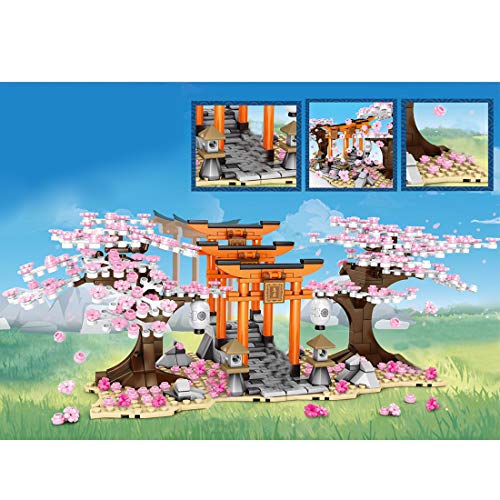 BGOOD Sakura 21318 Ideas - Juego de construcción de bloques de construcción (1814 piezas, con luz LED y minifiguras, compatible con Lego Baumhaus 21318 Ideas