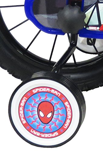 Bicicleta de 14 Pulgadas para niño con Licencia Spiderman – 2 Frenos con portabidón + bidón Trasero