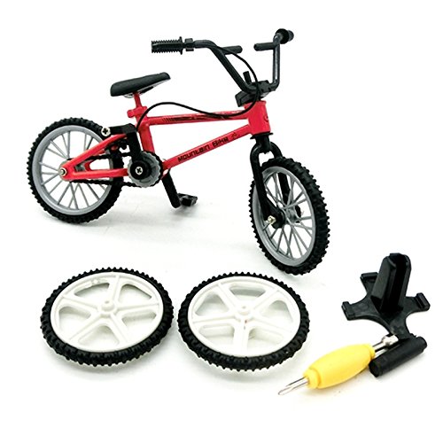 Bicicleta de dedo, Juguetes de metal en miniatura Deportes extremos Finger Cycling Mountain Bike Juegos creativos Kids Christmas Gift (Color al azar)