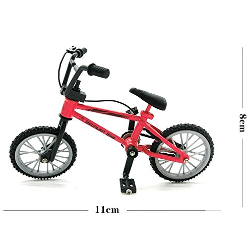 Bicicleta de dedo, Juguetes de metal en miniatura Deportes extremos Finger Cycling Mountain Bike Juegos creativos Kids Christmas Gift (Color al azar)