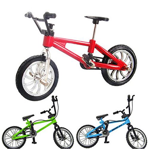 Bicicleta de dedo, Juguetes de metal en miniatura Deportes extremos Finger Cycling Mountain Bike Juegos creativos Kids Christmas Gift (Color al azar)