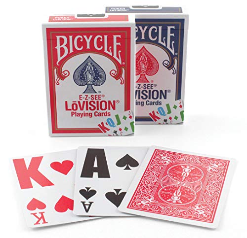 Bicycle E-Z See/Lo Vision Playing Cards - Juego de Cartas USP1001017 (versión en inglés)