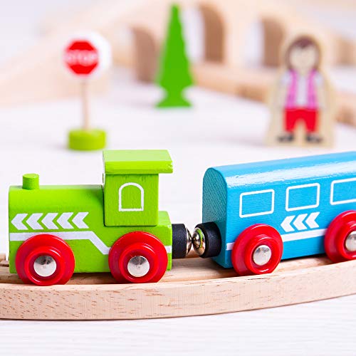 Bigjigs Rail Set de Tren con Figura de Ocho