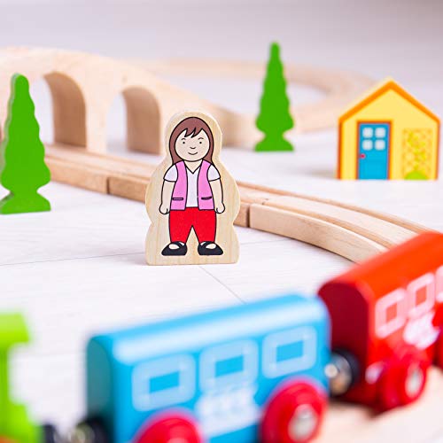 Bigjigs Rail Set de Tren con Figura de Ocho