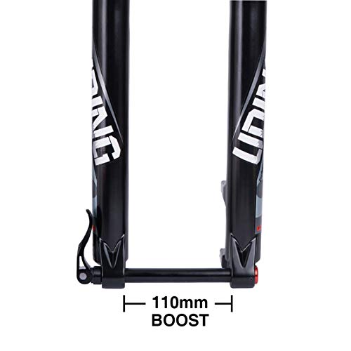 Bike Suspension Forks MTB BOOST 110 Suspensión Air Fork 32rl HL 27.5+ 29+ Tenedor de bicicletas 27.5er 29er Plus Travel 140mm Thru Exle 15 * 110mm Amortiguador amortiguador Steerer cónico y carretilla