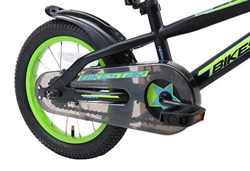 BIKESTAR Bicicleta Infantil para niños y niñas a Partir de 3 años | Bici de montaña 12 Pulgadas con Frenos | 12" Edición Mountainbike Negro