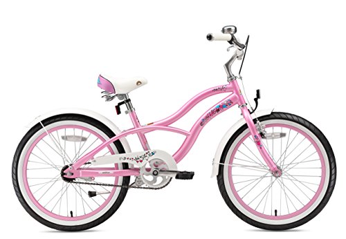 BIKESTAR Bicicleta Infantil para niños y niñas a Partir de 6 años | Bici 20 Pulgadas con Frenos | 20" Edición Cruiser Rosa