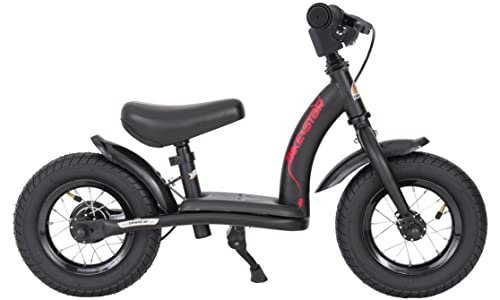 BIKESTAR Bicicleta sin Pedales para niños y niñas | Bici 10 Pulgadas a Partir de 2-3 años con Freno | 10" Edición Clásica Negro