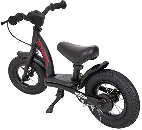 BIKESTAR Bicicleta sin Pedales para niños y niñas | Bici 10 Pulgadas a Partir de 2-3 años con Freno | 10" Edición Clásica Negro