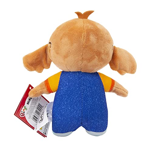 Bing - Peluche de 25 cm, diseño de Nicky, Orejas y Detalles de Cara Bordados, Suave Peluche para Llevar contigo a Cualquier Parte, a Partir de 0 Meses, BNG01B03, Giochi Preziosi