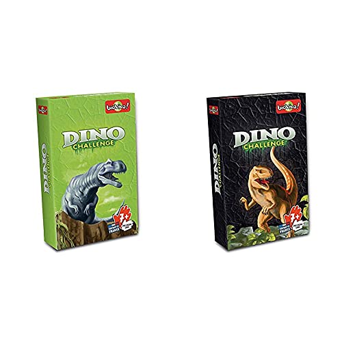 Bioviva Juego de Cartas Dino Challenge, Color Verde (Asmodee DIN01) + Juego de Cartas Dino Challenge, Color Negro (Asmodee DIN03)