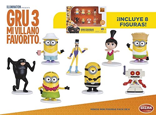 Bizak Minions - Pack de 8 Mini Figuras 61230017