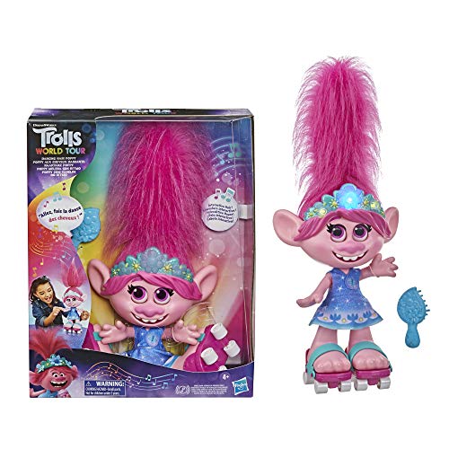 Bizak-MUÑECA Trolls Poppy Melena con Ritmo. Baila Y PANTINA con Ella. (Hasbro E94595F1)