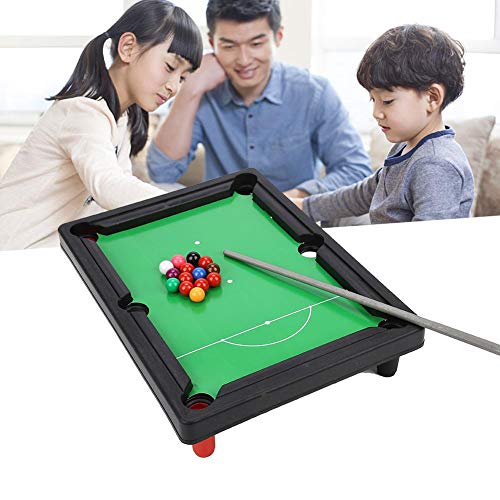 Bnineteenteam Mini Juego de Mesa de Billar, Mesa de Billar Miniatura de sobremesa de sobremesa para niños, niñas, Familia