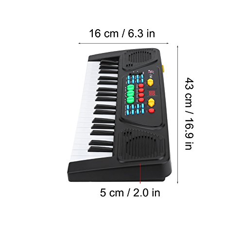 Bnineteenteam Teclado eléctrico Piano para niños Portátil 37 Teclas Teclado Musical electrónico Kid Toy Piano Keyboard para niños Principiantes