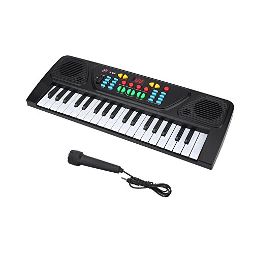 Bnineteenteam Teclado eléctrico Piano para niños Portátil 37 Teclas Teclado Musical electrónico Kid Toy Piano Keyboard para niños Principiantes