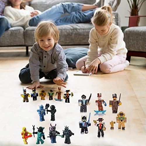 BNNEW Colección de acción de Ro.blox - 12 Piezas/Juego de Figuras de acción de Ro.blox de 3"Legends of Ro.blox Paquete de Seis Figuras, Ideal para niños, niños, cumpleaños, Navidad, Regalo Divertido