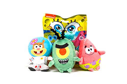 Bob Esponja Bob Esponja – Llavero Sorpresa – 12 Unidades – Juguete Infantil 4 años – 10 cm – Regalo de cumpleaños o Navidad, EU770047, Multicolor