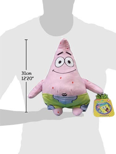 Bob Esponja - Pack 3 Peluches Bob (28cm) + Patricio (31cm) + Gary (13cm) - Calidad Soft