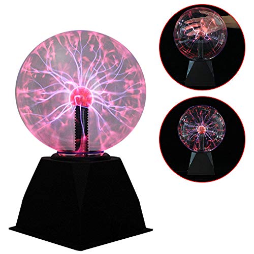 Bola de plasma, Kasachoy, 20,32 cm, bola de plasma con sensibilidad al tacto y al sonido, bola electrostática intermitente, novedosa juguete regalos para decoración, fiesta, niños, festivales