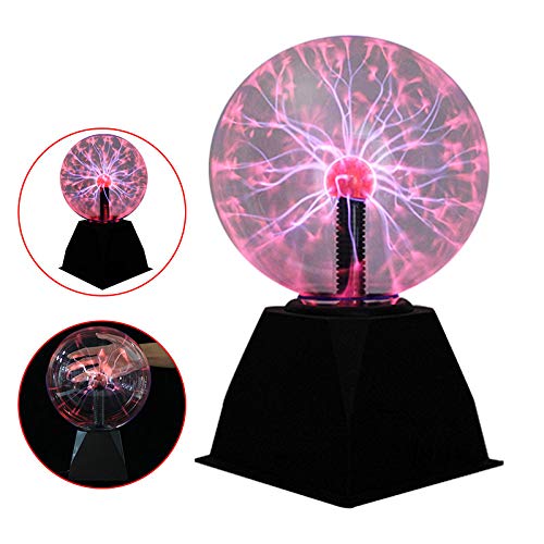 Bola de plasma, Kasachoy, 20,32 cm, bola de plasma con sensibilidad al tacto y al sonido, bola electrostática intermitente, novedosa juguete regalos para decoración, fiesta, niños, festivales