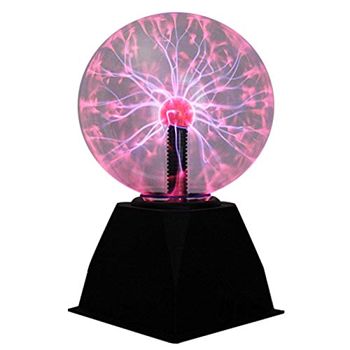 Bola de plasma, Kasachoy, 20,32 cm, bola de plasma con sensibilidad al tacto y al sonido, bola electrostática intermitente, novedosa juguete regalos para decoración, fiesta, niños, festivales