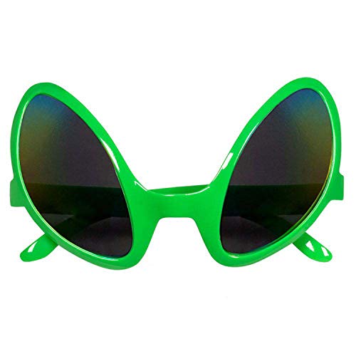 Boland-Partybrille 02629 Alien, para adultos, gafas de diversión verdes, carnaval, Halloween, fiesta temática, color, talla única