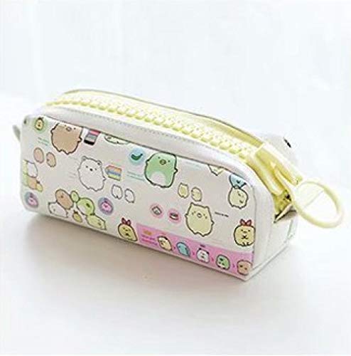 Bolsa de Aprendizaje,Bolso Grande de Lona con Cremallera, Estuche portátil, Blanco,para Adultos, niños, niñas